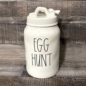 Rae Dunn egg hunt canister